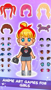 اسکرین شات 5 برنامه DIY Paper Doll Dressup Girls