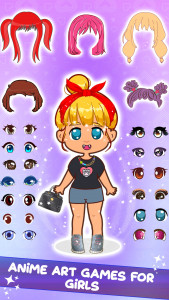 اسکرین شات 5 برنامه DIY Paper Doll Dressup Girls