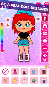 اسکرین شات 2 برنامه DIY Paper Doll Dressup Girls