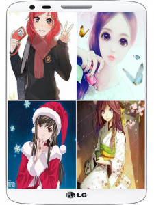 اسکرین شات برنامه Anime Girls Wallpaper HD 4