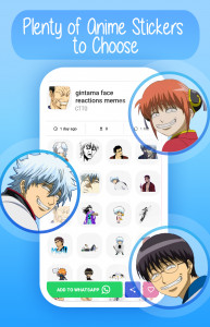 اسکرین شات برنامه Anime Stickers for WhatsApp 4