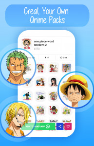 اسکرین شات برنامه Anime Stickers for WhatsApp 3