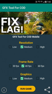 اسکرین شات برنامه GFX Tool for COD - Game Booster 2