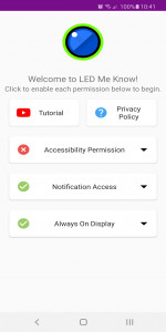 اسکرین شات برنامه LED Me Know - Notification LED 1