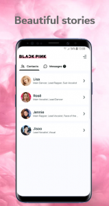 اسکرین شات بازی Blackpink Chat! Messenger Simulator 2