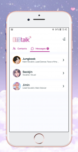 اسکرین شات 2 بازی BTS Chat! Messenger(simulator)