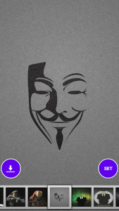 اسکرین شات برنامه Anonymous Wallpaper 1