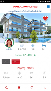 اسکرین شات برنامه Antalya Homes Real Estate 4