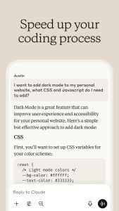 اسکرین شات 4 برنامه Claude by Anthropic