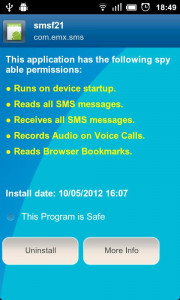 اسکرین شات برنامه Anti Spy Mobile Basic 5
