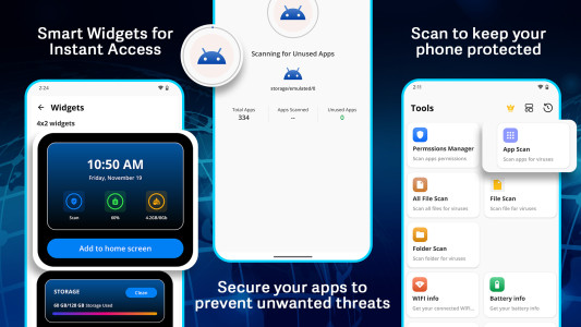 اسکرین شات 2 برنامه Antivirus: Virus Cleaner, Junk