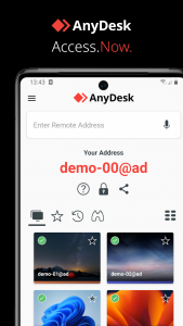 اسکرین شات برنامه AnyDesk Remote Desktop 1