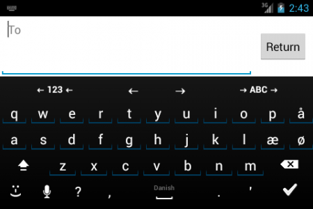 اسکرین شات 2 برنامه Danish for AnySoftKeyboard
