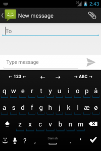 اسکرین شات 1 برنامه Danish for AnySoftKeyboard