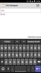 اسکرین شات برنامه German for AnySoftKeyboard 2