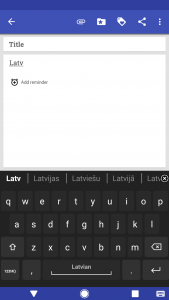اسکرین شات 1 برنامه Latvian for AnySoftKeyboard