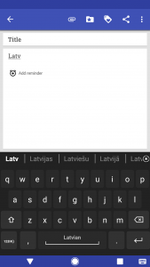 اسکرین شات برنامه Latvian for AnySoftKeyboard 1