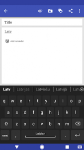 اسکرین شات برنامه Latvian for AnySoftKeyboard 1