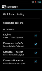 اسکرین شات برنامه Kannada for AnySoftKeyBoard 3