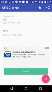 اسکرین شات برنامه DNS Changer No Root 3g 4g wifi 2