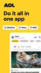 اسکرین شات 1 برنامه AOL: Email News Weather