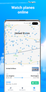 اسکرین شات برنامه Planes Live - Flight Status Tracker & Radar 1