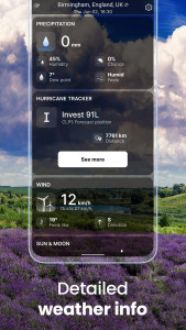 اسکرین شات برنامه Weather Live° - Forecast 4