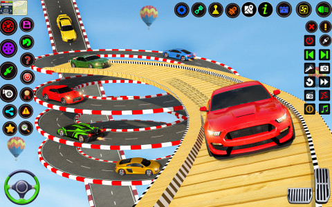 اسکرین شات برنامه GT Car Stunt - Car Games 4