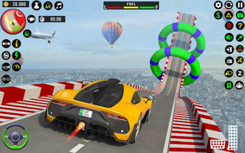 اسکرین شات برنامه GT Car Stunt - Car Games 1