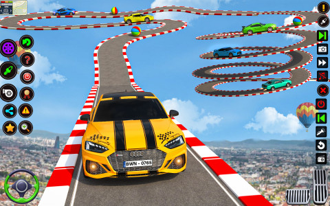 اسکرین شات برنامه GT Car Stunt - Car Games 2