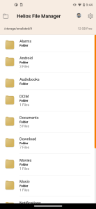 اسکرین شات 1 برنامه Helios File Manager