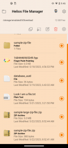 اسکرین شات برنامه Helios File Manager 4