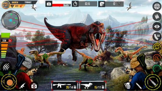 اسکرین شات 3 بازی Real Dino Hunting Gun Games