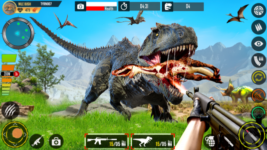 اسکرین شات بازی Real Dino Hunting Gun Games 2