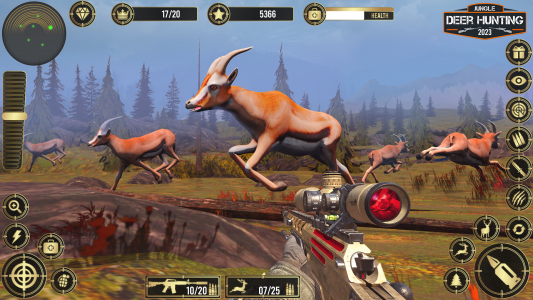 اسکرین شات برنامه Jungle Deer Hunting Games 3D 6