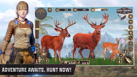 اسکرین شات برنامه Jungle Deer Hunting Games 3D 2