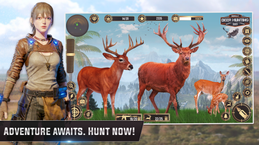 اسکرین شات 2 برنامه Jungle Deer Hunting Games 3D
