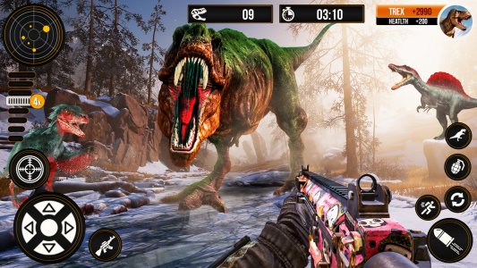 اسکرین شات بازی Dino Hunter Zoo Dinosaur Games 6