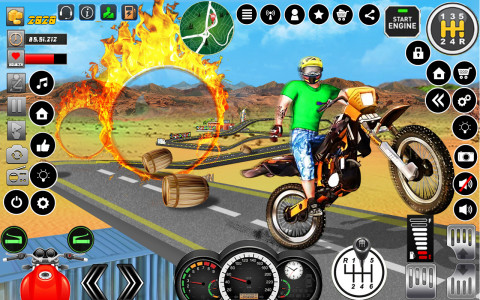 اسکرین شات برنامه Impossible Ramp Bike Stunt 3