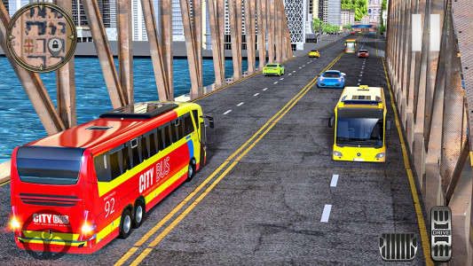 اسکرین شات برنامه Modern City Coach Bus Driving 4