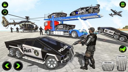 اسکرین شات برنامه US Police CyberTruck Car 5