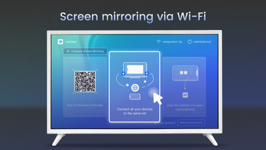 اسکرین شات 3 برنامه LetsView TV: Screen Mirroring