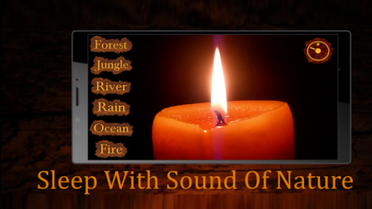 اسکرین شات برنامه Night Candle : Ambient, relaxation radio & sounds 1
