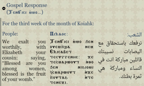 اسکرین شات برنامه Coptic Reader 2