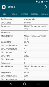 اسکرین شات برنامه CPU-X 2