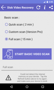 اسکرین شات برنامه Disk Video Recovery 1