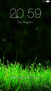 اسکرین شات برنامه Galaxy rainy lockscreen 6