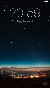 اسکرین شات برنامه Stars live wallpaper locker 6