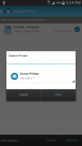 اسکرین شات برنامه Cloud Printer - Smart printing 3