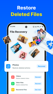 اسکرین شات 1 برنامه Photo Recovery - File Recovery